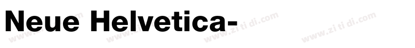 Neue Helvetica字体转换